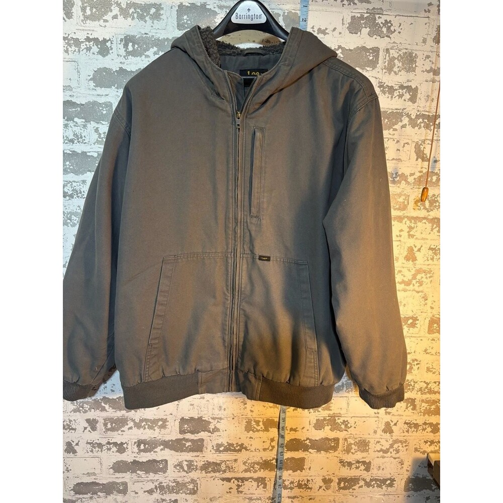 VTG Lee Workwear XL Jacket  Active Sherpa Lined Gray -